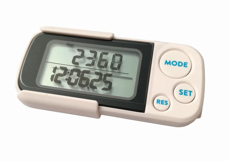 Large Screen 3D Electronic Kilometer Stopwatch Calories Pedometer 30 Days Memory Million Register Running