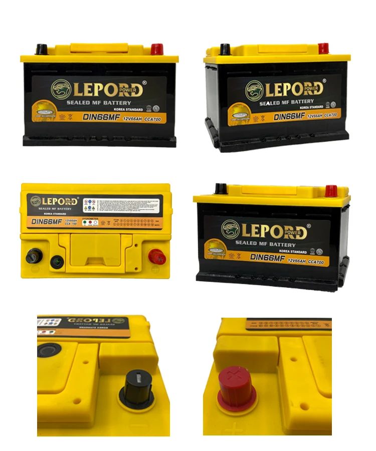  Manufacturer sells at low price car battery din75l mf 12v 75ah