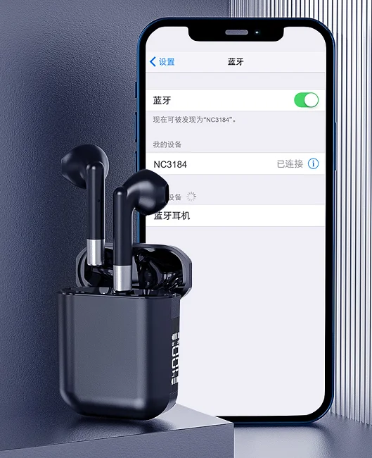 2021 OEM/ODM Air 2 Blackpods AP19 wireless earbuds Low power consumption/latency gaming headset AP19 tws PK J18 i12 tws