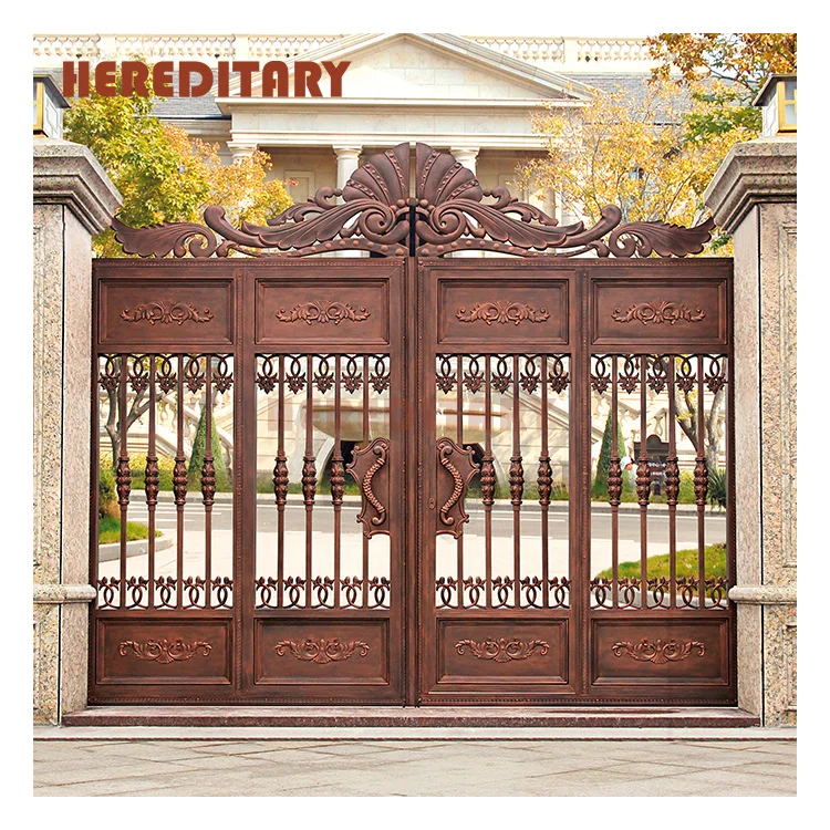 Iron fancy gate boundary wall stainless steel gate design modern