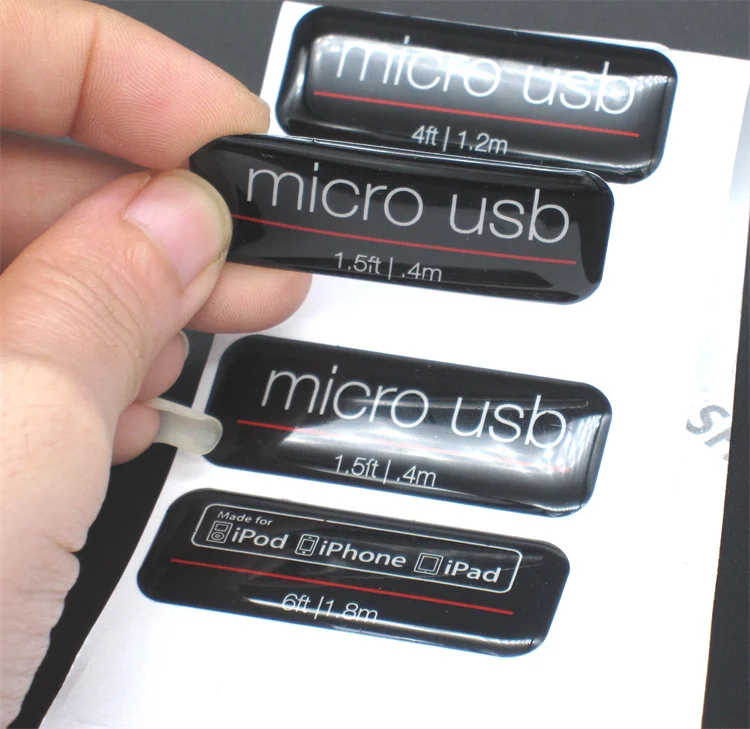 Custom Logo Printed Car 3D Decal Sport Resin 3D Dome Sticker