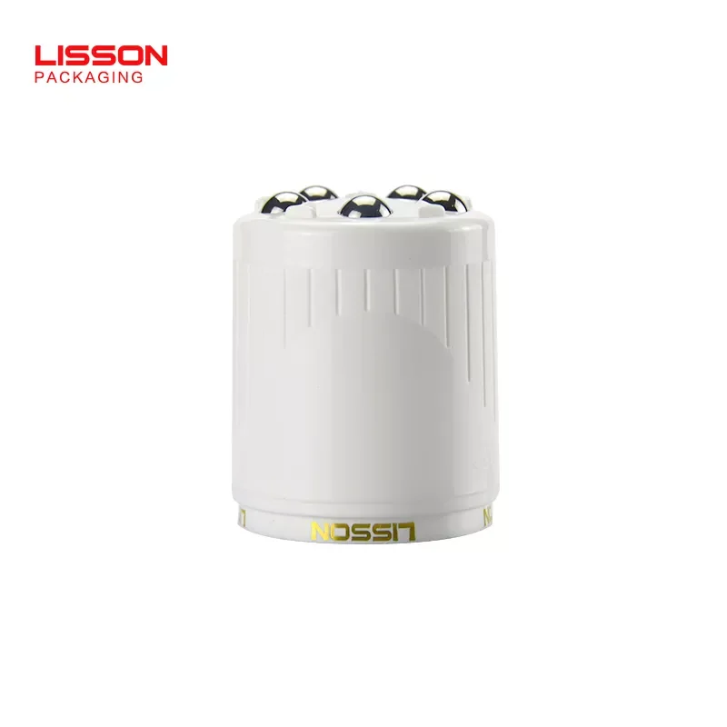 empty custom roller ball massage tube supplier with rotary switch for massage oil cream gel essence tube