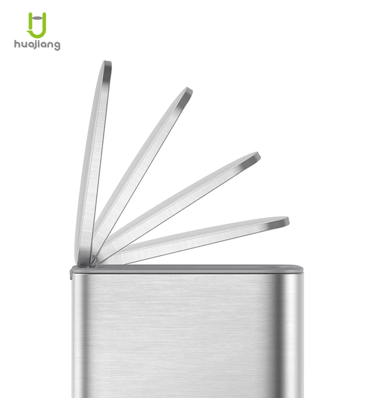 28L*2 stainless steel Soft Close living room office Square pedal trash bin waste bin trash can recycle bin