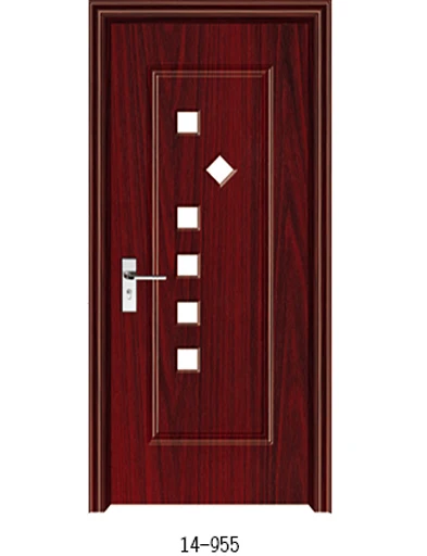Free Spare Parts Morden Design Internal Shower Bathroom Hdf Interior Glass Pvc Wooden Door With Frames