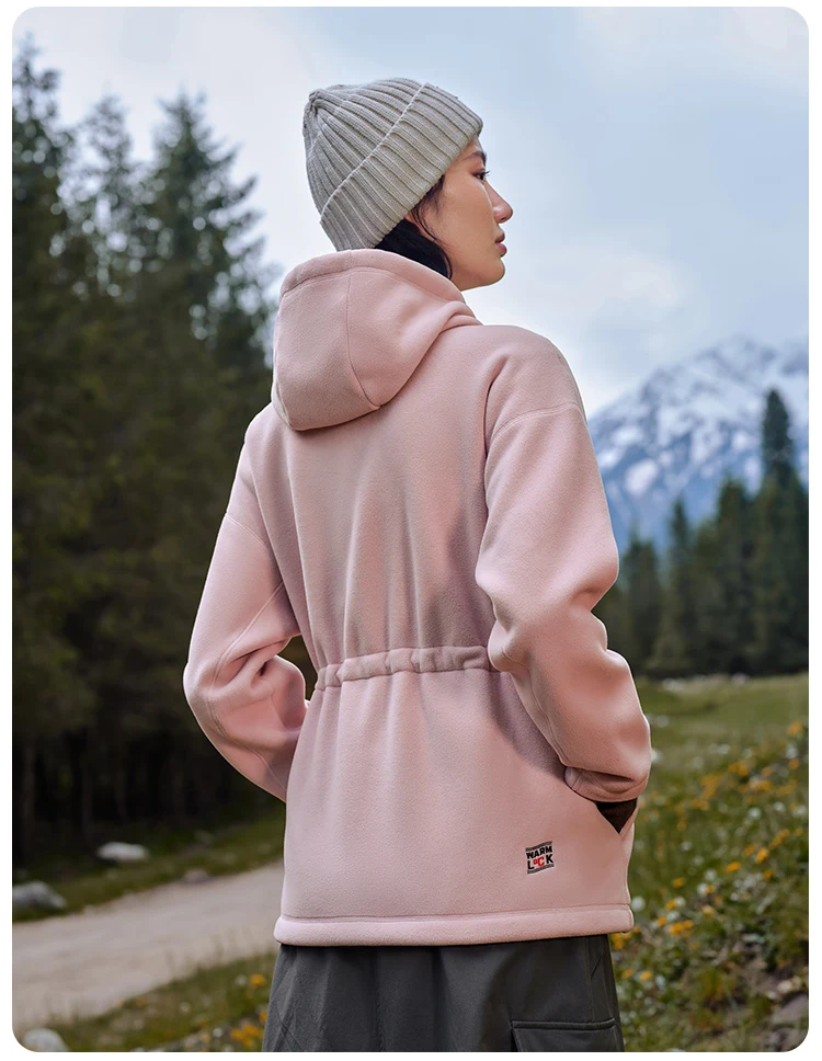 Men Women Winter Fleece Outdoor Sports Thermal Windbreaker hooded sports hoodies warm fleece jacket