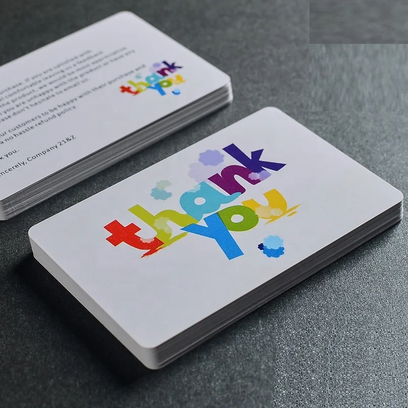 business greeting thank you card printing luxury custom card game printing