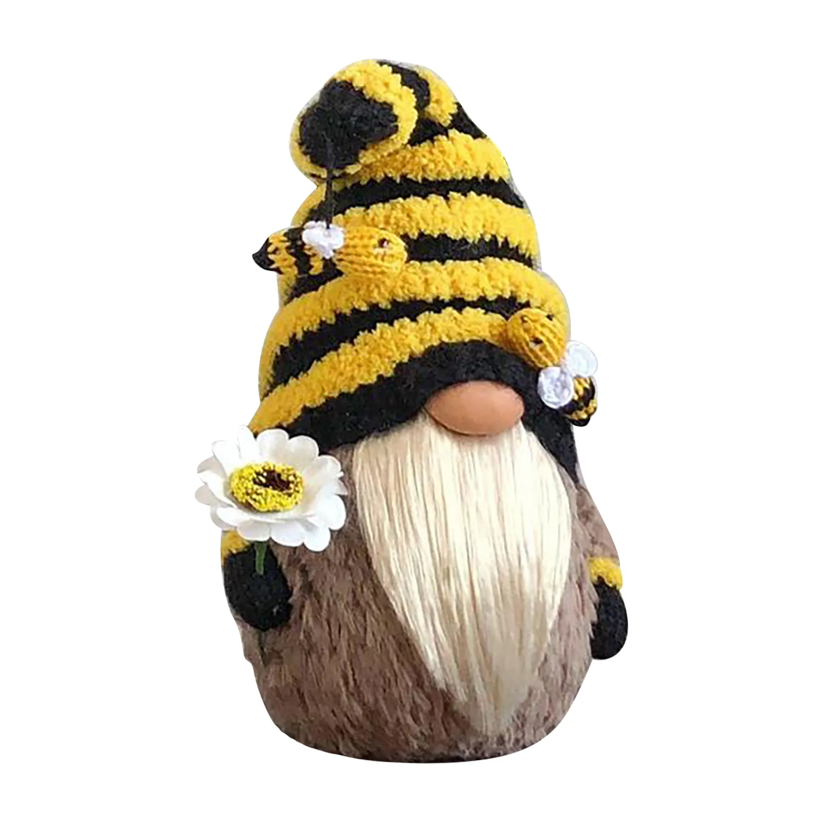 New World Bee Day Handmade Dwarf Faceless Plush Dolls Bumble Bee Elves doll Honey Bees plush doll ornaments home decoration