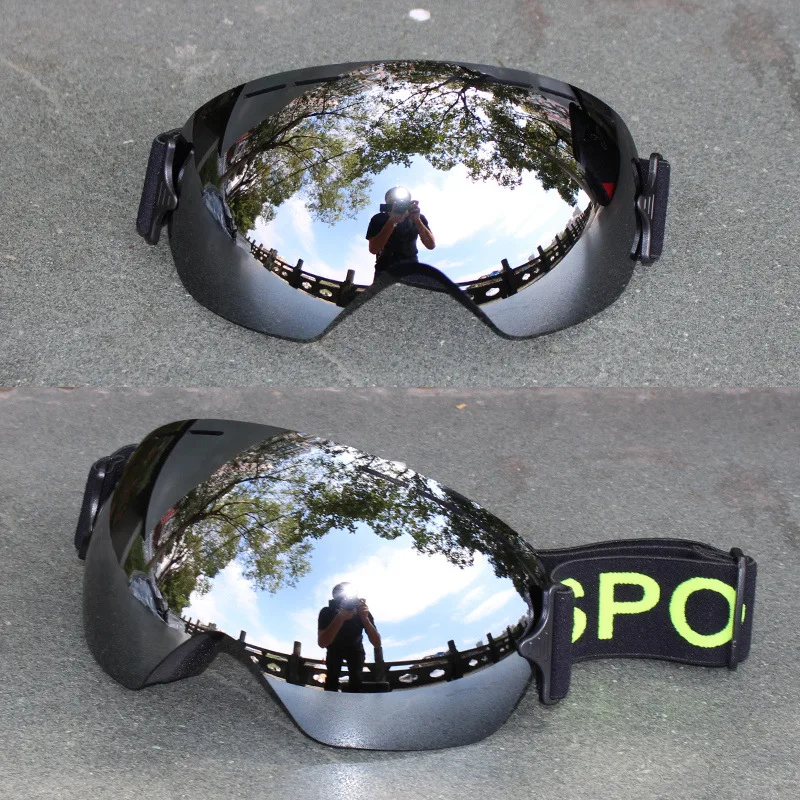 Uv400 Protection Skiglasses Sport Snow Board OEM Custom Anti Fog Ski Glasses Straps Lens Ski Goggle