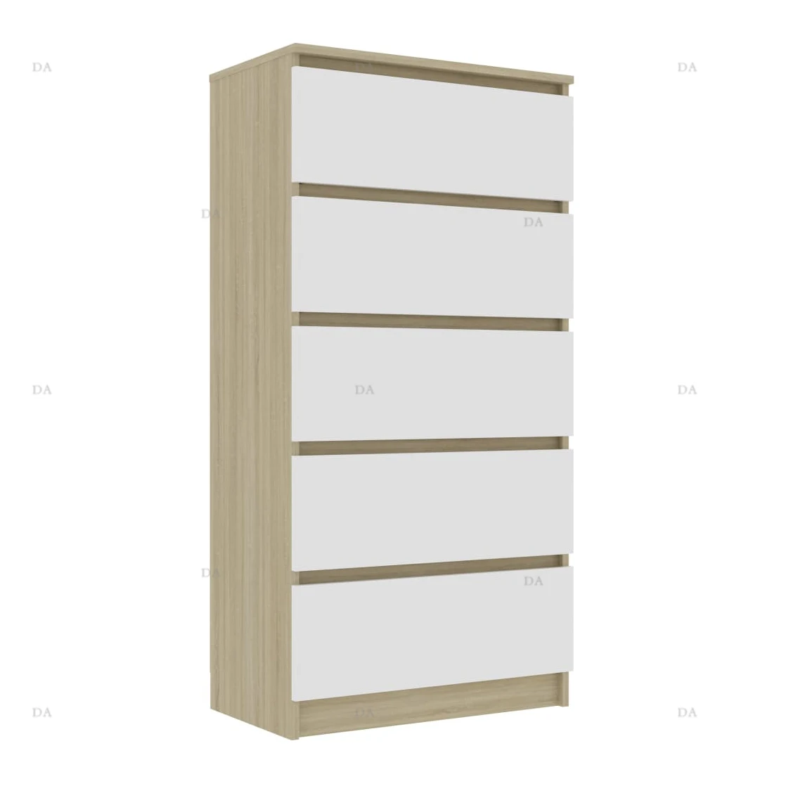 Living Room Modern Chest Of Drawers White Tallboy Flat Wooden Storage Cabinet