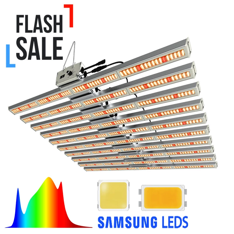 Hydroponics Vertical Farming Equipment 10 Bar Lm281B Lm301B Led Grow Light Led Design Adjustable Bar For Indoor Plants Growth