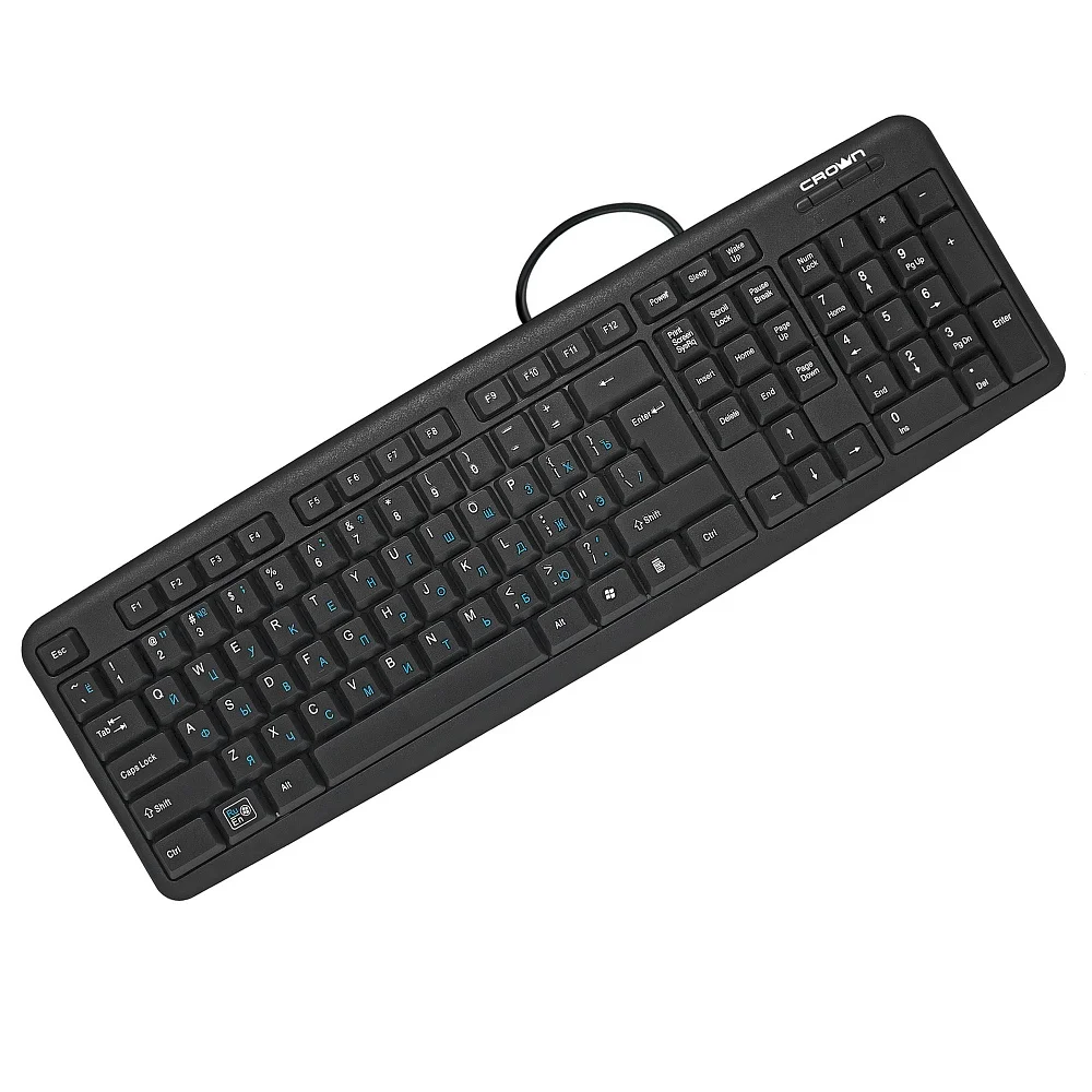 Crown  Micro wired  english arabic keyboard office and company home use CMK-F02B