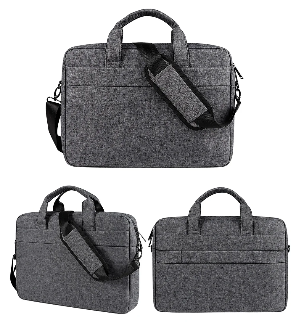 360 Protective Laptop Bag Durable Office Bag Carrying Case Handle Case Laptop Messenger Shoulder Bag with Strap for Computer