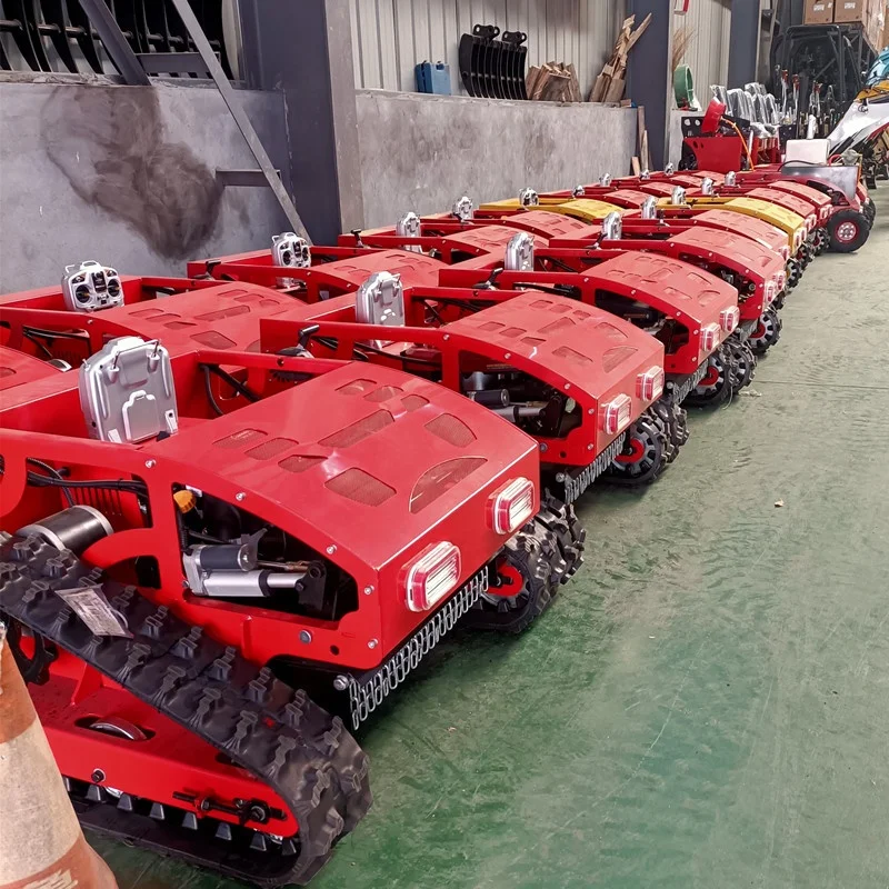 Radio Control Lawn Mower Tracked All Terrain Remote Control Robot Weed Mowing ET750