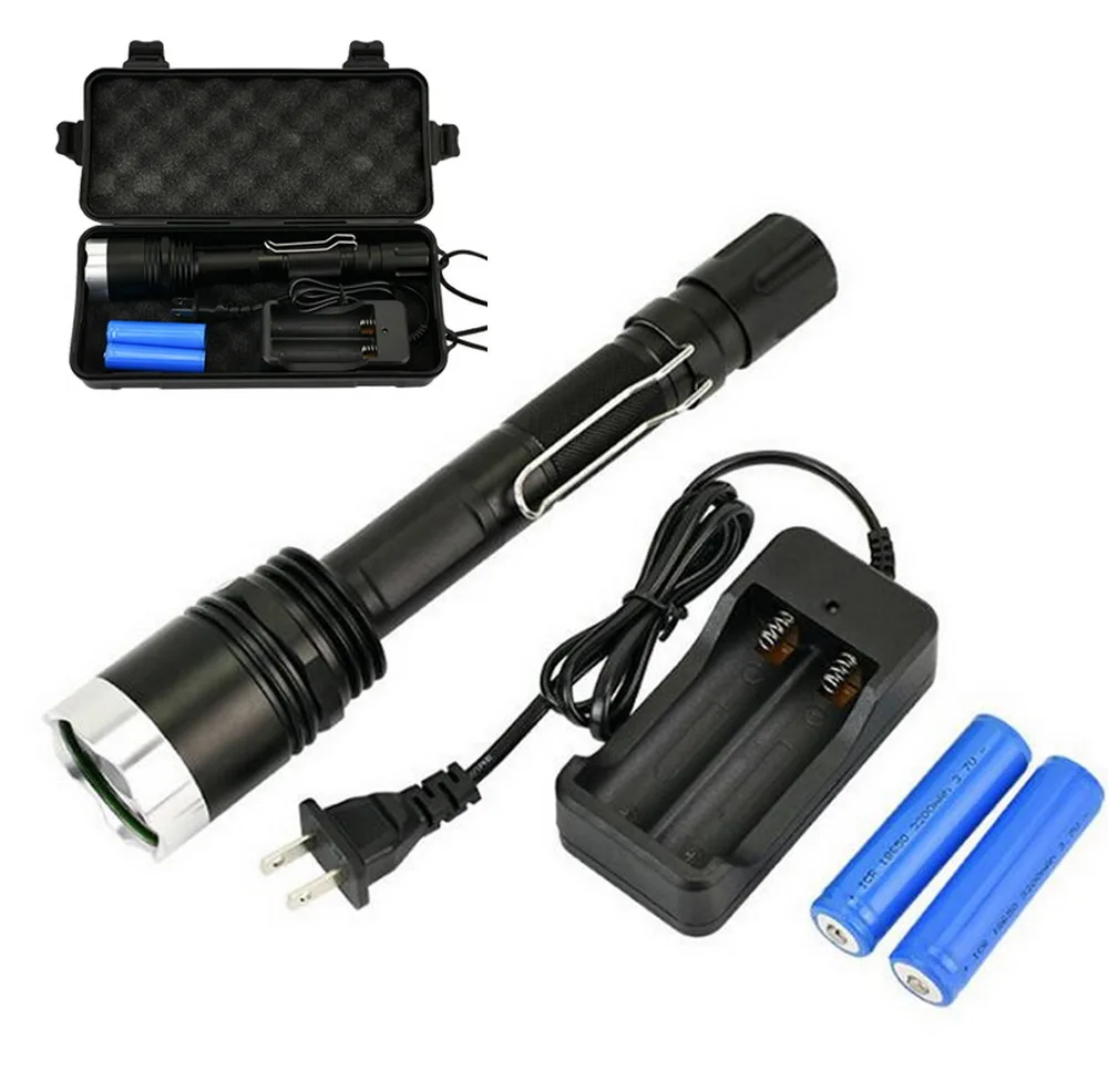 15 Вт высокой мощности 4LED 365nm Blacklight ультрафиолетового нефрита факел 18650 литиевая батарея УФ черный свет фонарик