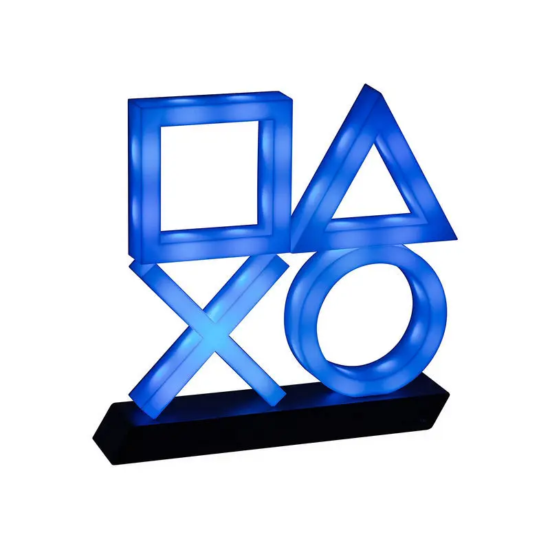 Ps5 Иконка для игр, светодиодная трехступенчатая Регулируемая Настольная атмосферная лампа, белый, синий свет, голосовое управление