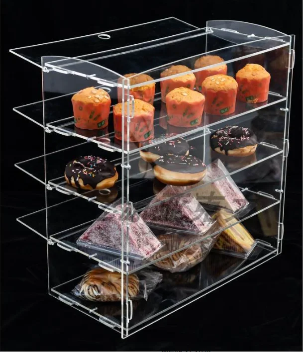 Three Tier display cabinet shelf bakery furniture display showcase for bread bakery display rack