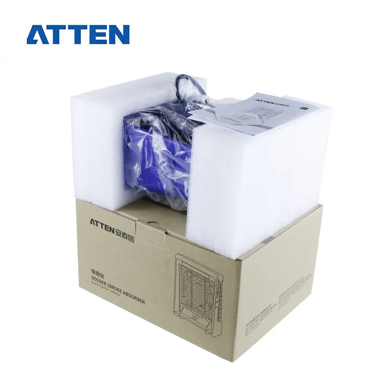 Внимание Настольный портативный пылесборник поглотитель дыма для пайки со светодиодной подсветкой