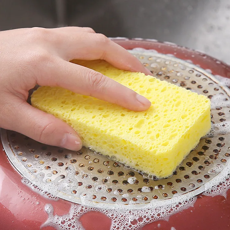 Natural Biodegradable Cellulose Sponge Dish Washing Cleaning Sponge Scouring Pad