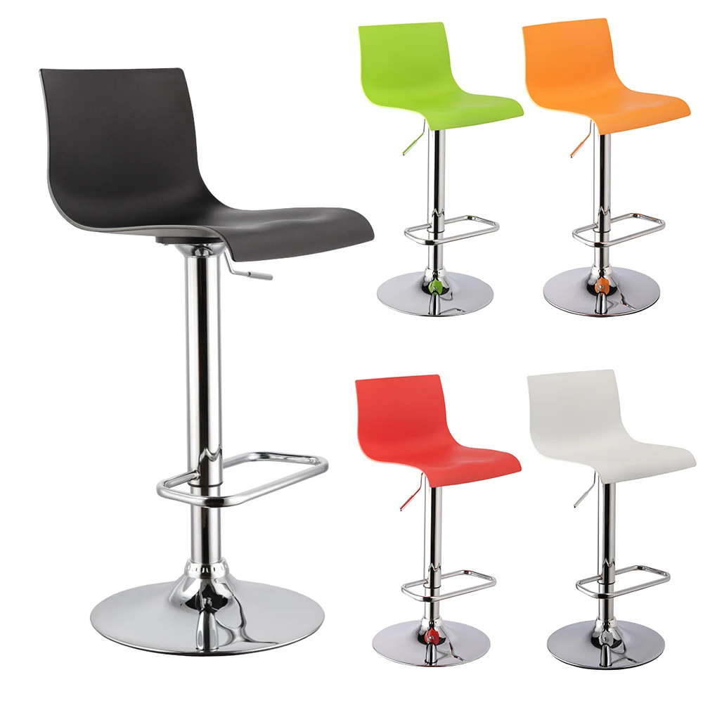 Luxury nordic modern adjustable  plastic bar stool bar chairs for kitchen
