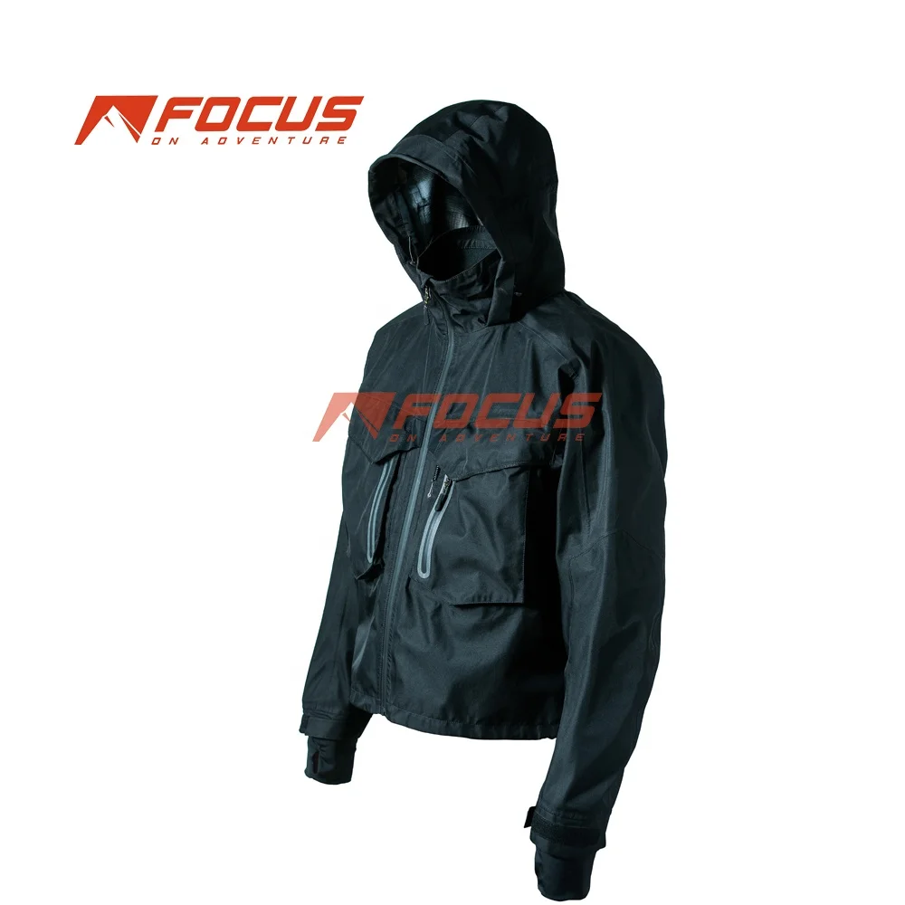 Long Sleeve Windproof Cycling Raincoat Jacket Custom Waterproof Breathable Men Fishing Jacket and Outdoor Jacket for Camping