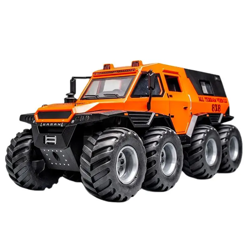 1/24 Electric Car Die-cast Metal Car Model Simulation SHAMAN 8X8  ATV Off-road Vehicle Door Open Sound Light Alloy Car Toy Gift