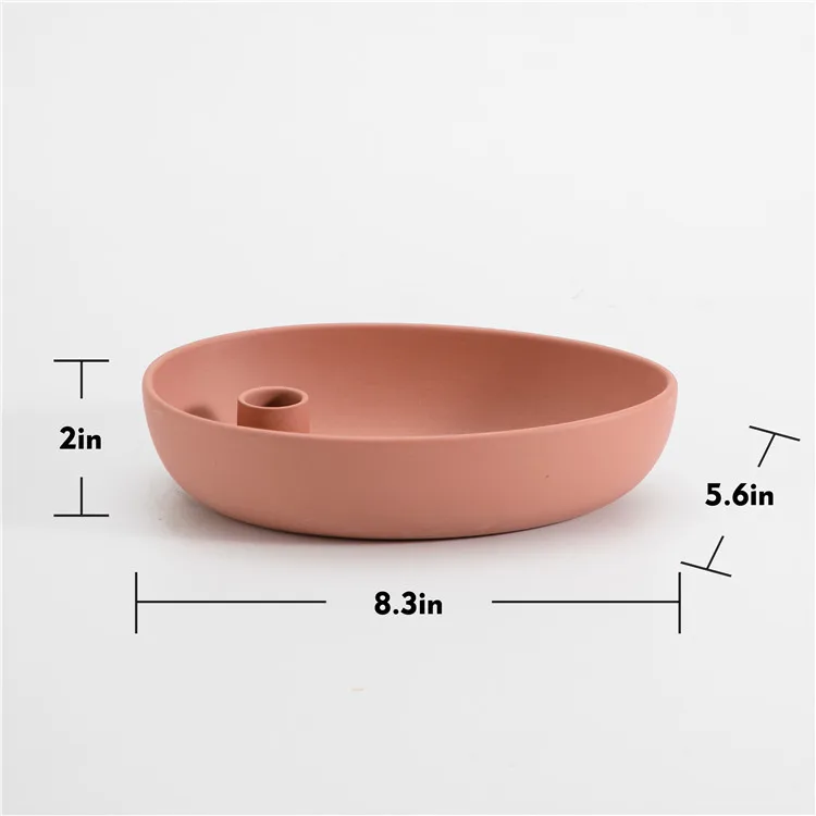 Fine Tea Light Decorative Candlestick Nodic Style Votive Ceramic Candle Holder With Assorted Colors