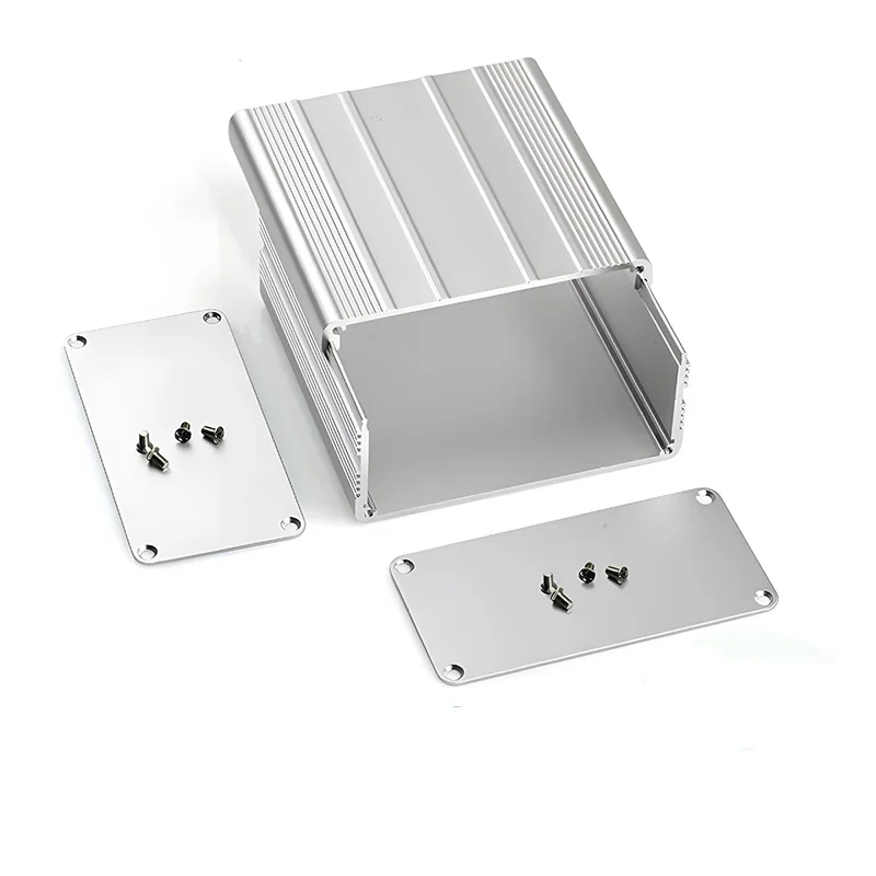 Custom Aluminum Electronic Enclosure HiFi Audio Amplifier Ham Radio Project Box PCB Board Case Shell