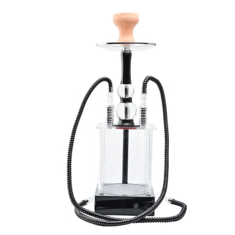 Wholesale Small Square Sheesha Hookah Shisha Smoking Chicha Acrylic Import Mini Hookahs for Sale