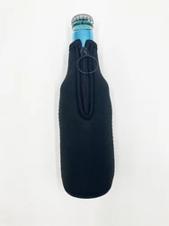 High Quality Blank Neoprene Beer Bottle Cooler Covers Insulated Wine Beer Cooler Sleeve with Zipper