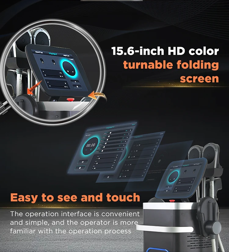 ADSS Big Powerful Four Handles EMS Muscle Stimulation Body Contouring Muscle Sculpting Machine
