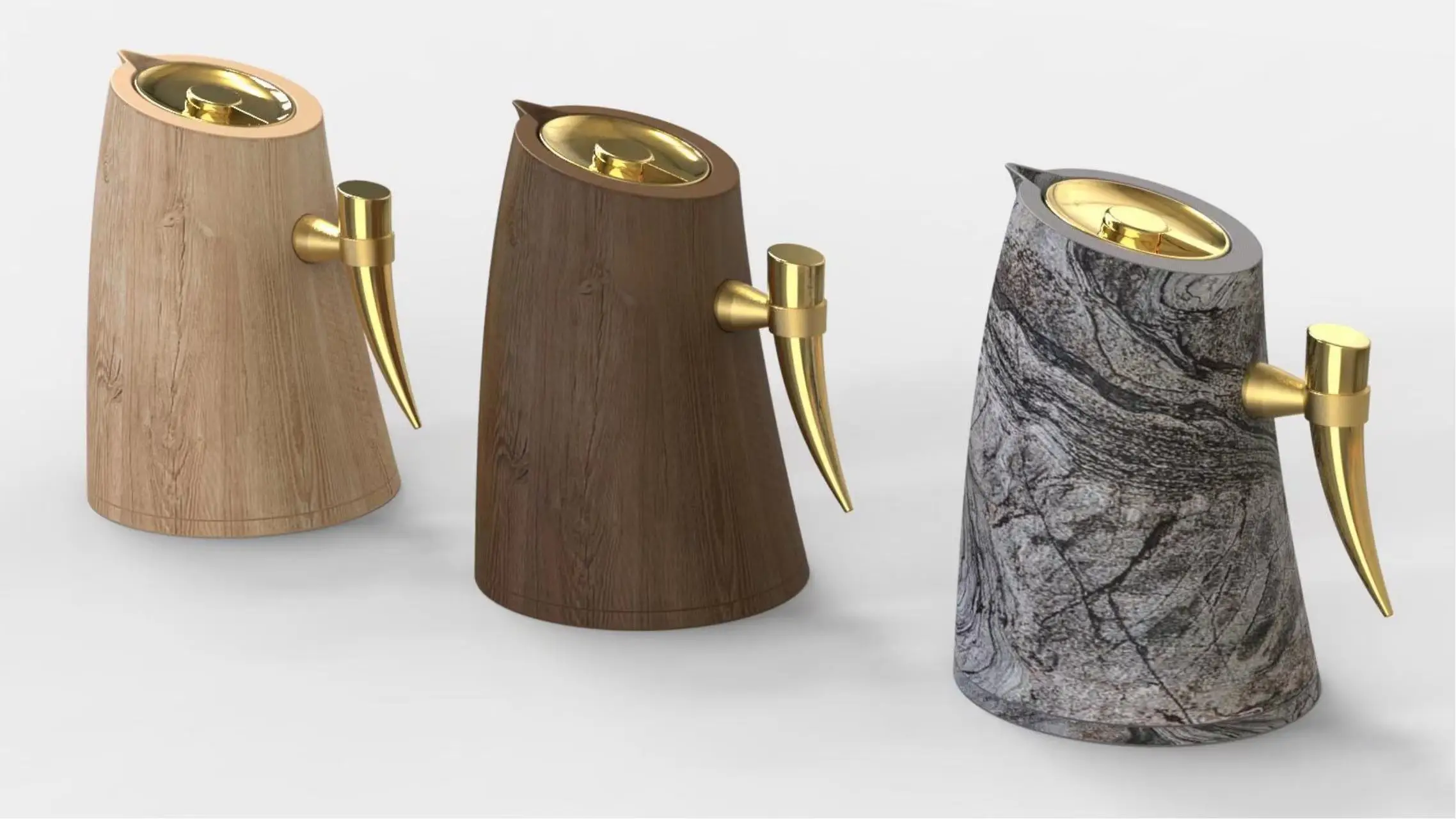 2023 New Luxury Coffee & Tea Thermal Flask Arabic Pink Glass Liner Vacuum Flask