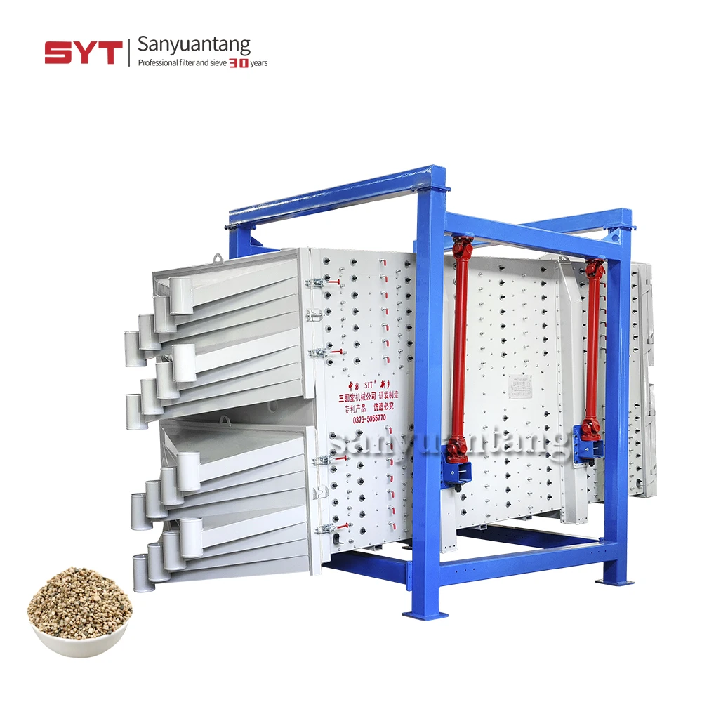 Large Capacity Rectangular Compound Fertilizer industry gyratory sieve sifter separator machine for Chemical Screening