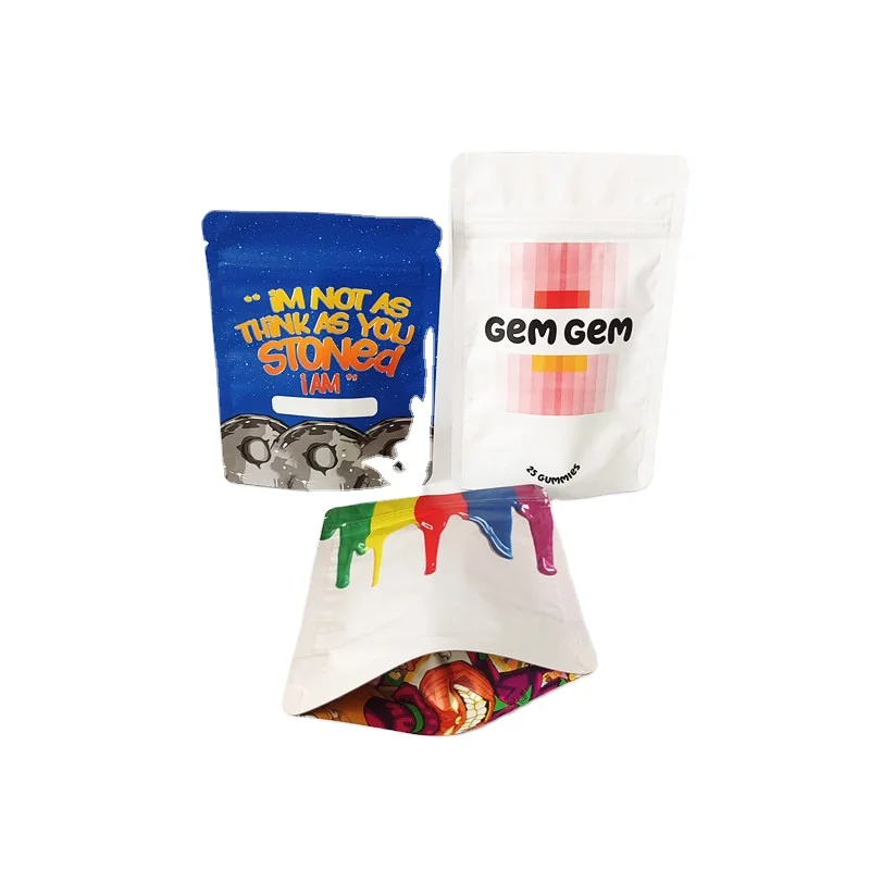 8/1 oz  Lamination Promotion Stand Up Packaging Mylar bags Frosted Small Logo 10*15 Cm  Ziplock Bag