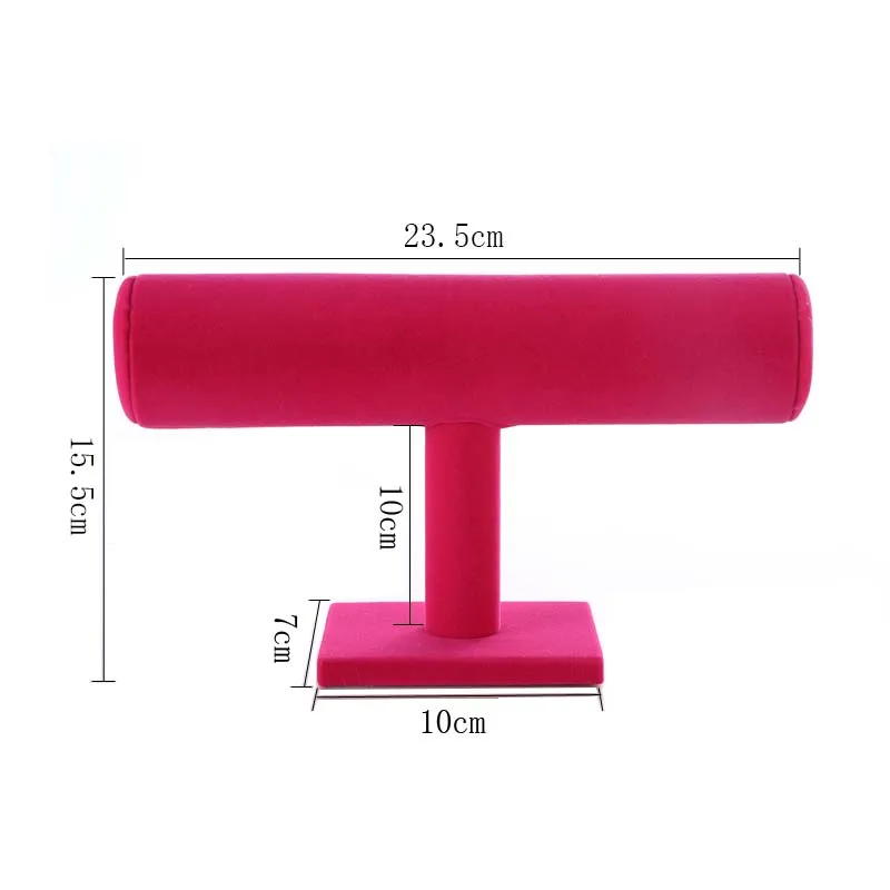 Type T Velvet headband hairpin jewelry Hairclip Bracelet Chain Watch Headdress Organizer Jewelry Display Holder display stand