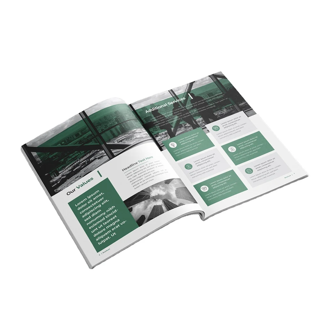 Chinese Custom Cheap printing service brochure booklet user manual novel book printing