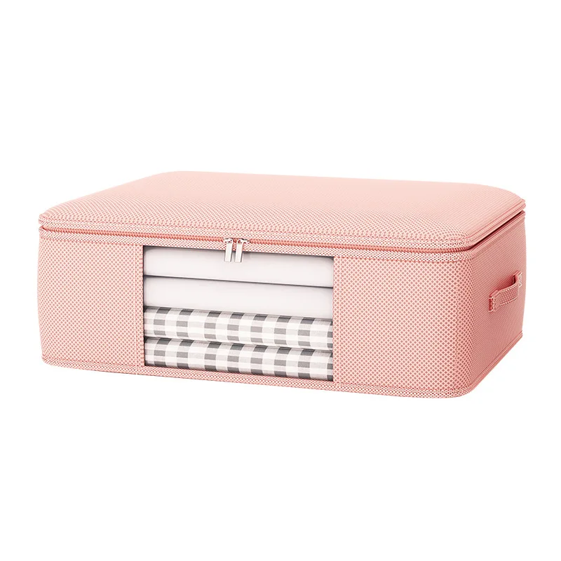 Customized Foldable Under-Bed Storage Bags Cloth Quilt Organizer Containers Clothes Comforters Blankets-Fabric Wardrobe Storage