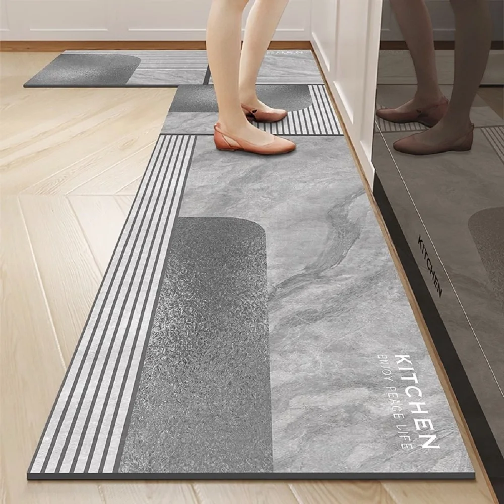 4MM Customized printed Anti Fatigue PVC foam kitchen_floor_mats Non-slip Waterproof Kitchen Floor rugs comfortable online