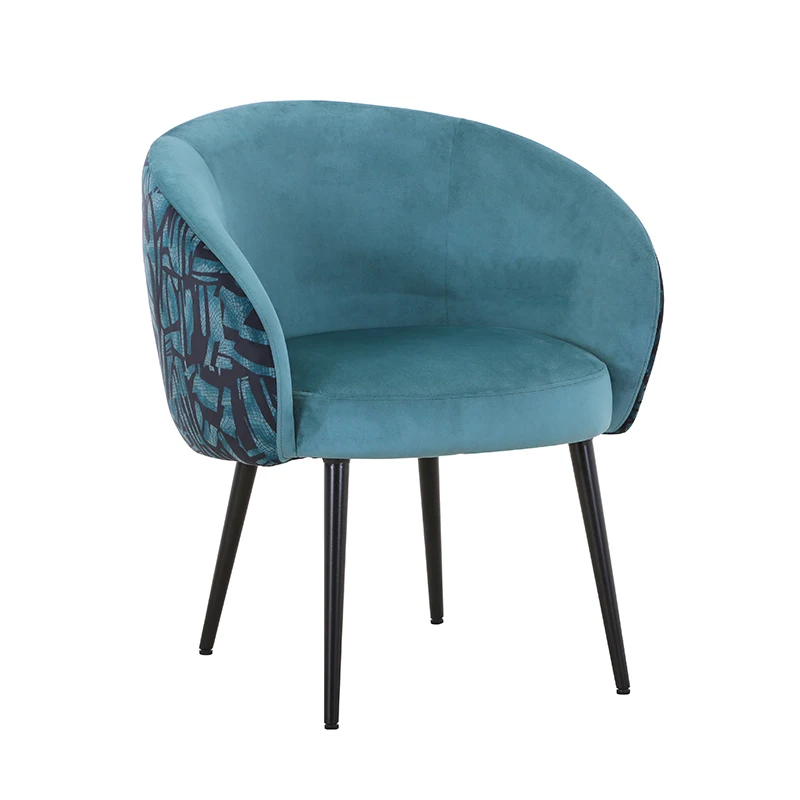 New Design Dining Room Furniture modern velvet dining chair Upholstered restaurant chair salon chair