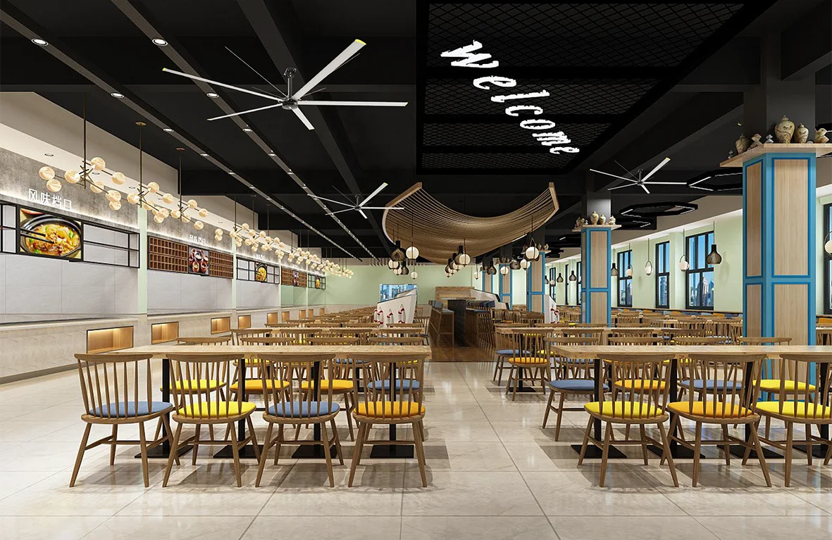 10ft 12ft 16ft energy saving commercial big hvls ceiling fan