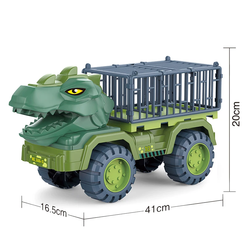 Large Engineering Vehicle Children Toys Car Set Boy Animal Carrier Dinosaur Transport Truck Toy