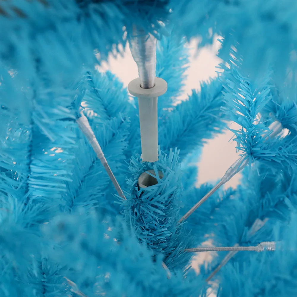 Blue Tree Christmas Decoration For Home Shopping Mall Flower Decoration