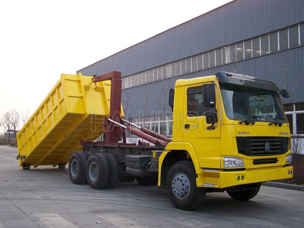 SINOTRUK HOWO 3 оси 6*4 крюк подъемник мусоровоз