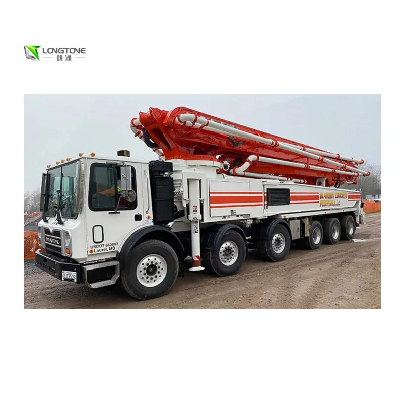 Low Price Fairly Used 2018 49m Sany benz Concrete Pump Truck Boom Pump Truck with Less  Hours Machines De Construction