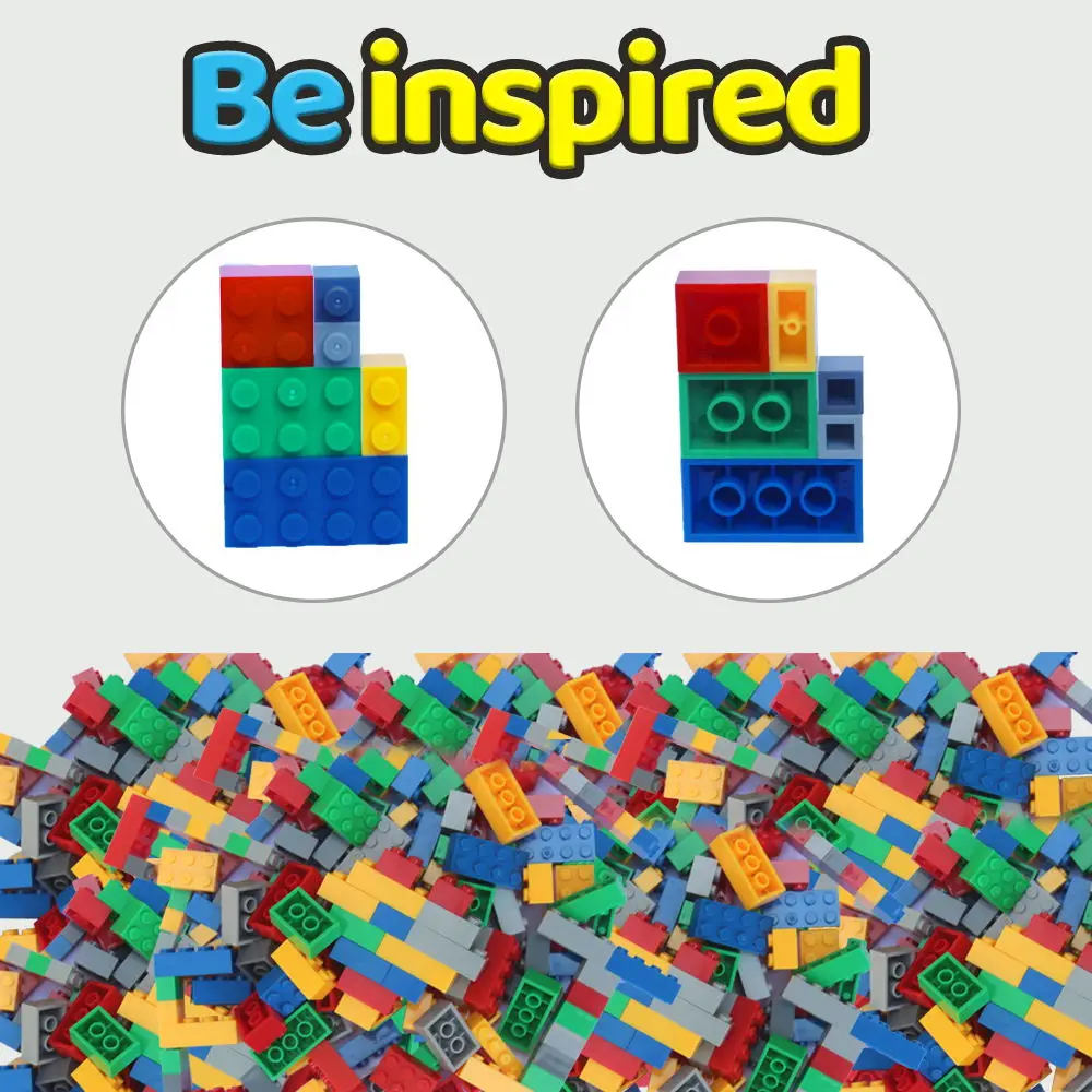 1000pcs Classic Building Bricks STEM Construction Blocks Toy Game Science Engineering Maths Educational Fancy Bricks