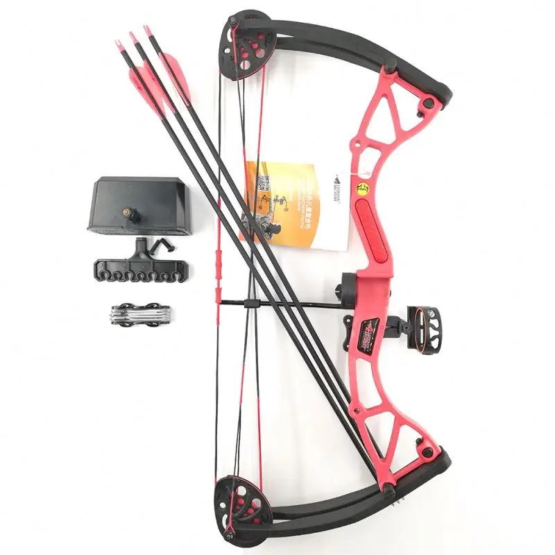 Linkboy 4 color kids shooting archery practice bow 5-15 Yr youth compound bow and arrow