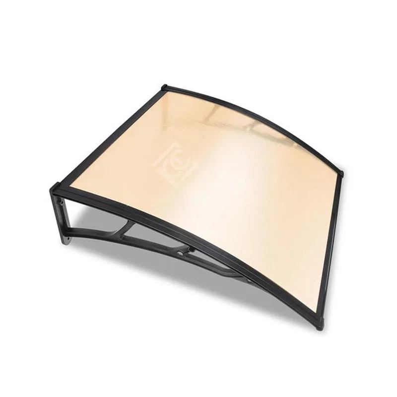 
Rugged rain canopy simple installation plastic bracket polycarbonate sheet awnings 