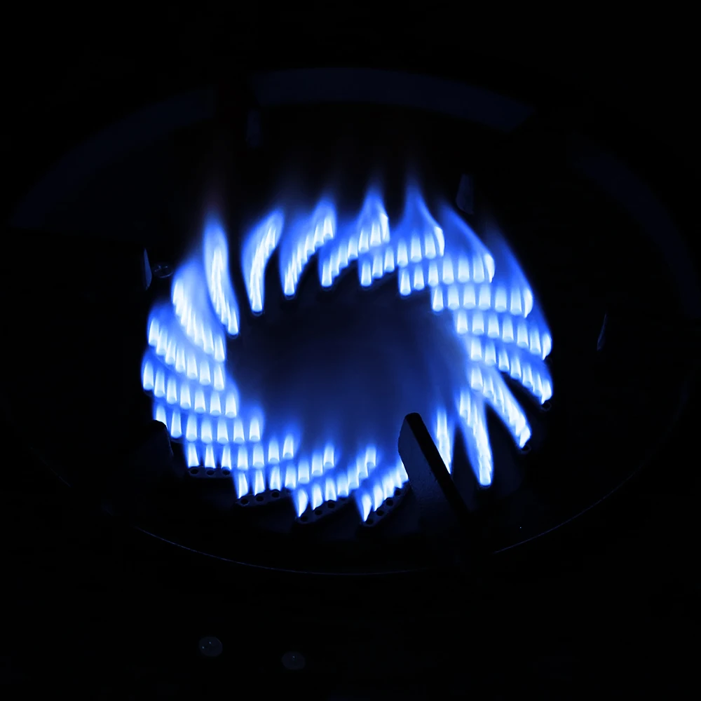 BBQ Cooking Iron Stove Light Weight With Cast Iron Burner Garden Grill