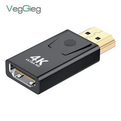 Veggieg Hot Selling Dp To Hdmi Adapter 4k Male To Female Converter Head For hdtv Display Port