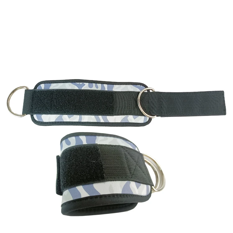 Custom Neoprene Sublimation Blanks Fitness Gym Exercise Ankle Strap for Cable Machine