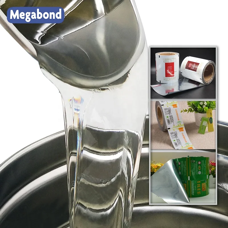 Wholesale two components adhesive solvent free PU adhesive for packaging lamination 125 /40 min sterilization  PU adhesive